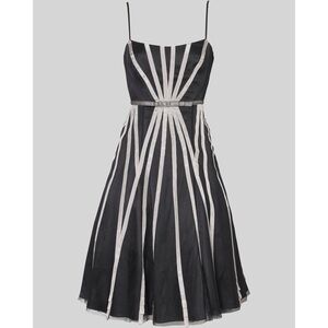 Karen Millen Black and White Striped Dress